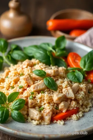 Fried Rice with Thai Basil Chicken ingredients