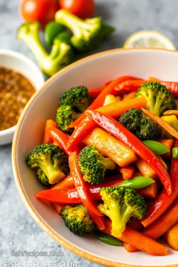 Spicy Fish Sauce Stir-Fried Vegetables presentation