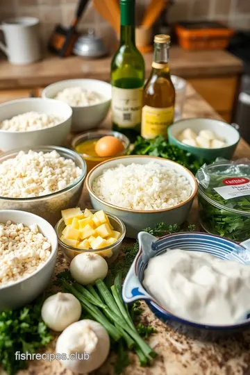 Creamy Fish Risotto ingredients