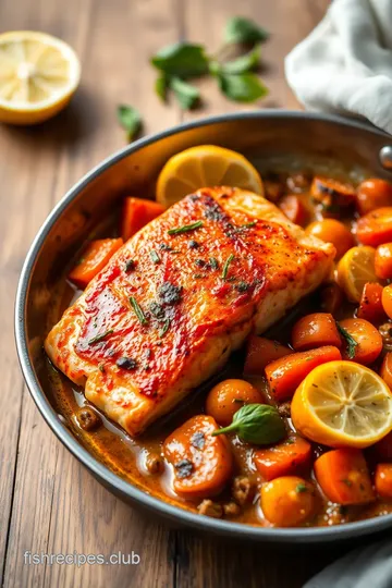 Sun-Kissed Mediterranean Salmon Skillet