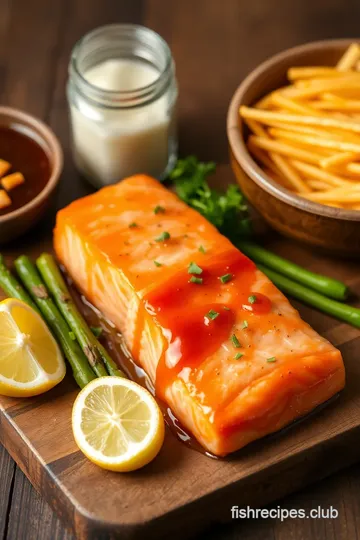 Easy Air Fryer Salmon with Sweet Savory Glaze ingredients