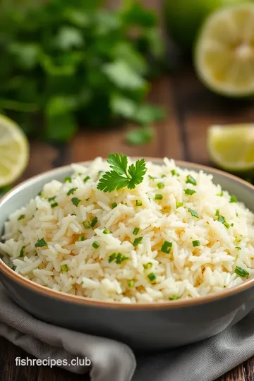 Cilantro Lime Rice: A Fresh and Zesty Delight presentation