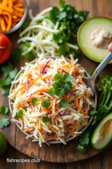 Vibrant Mexican Coleslaw ingredients