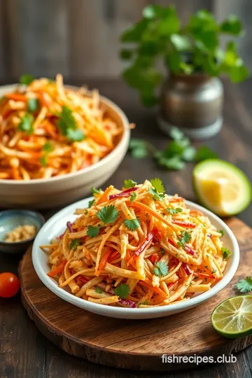 Vibrant Mexican Coleslaw presentation