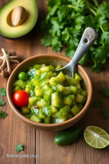 Vibrant Tropical Avocado Salsa ingredients