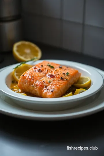 Zesty Citrus Marinated Grilled Salmon presentation