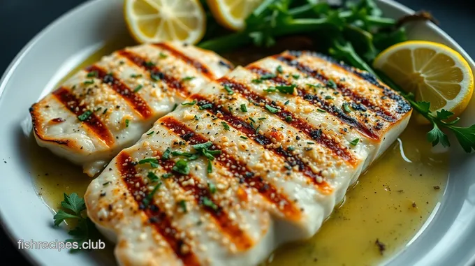 Grilled Swordfish Steaks with Lemon Herb Marinade