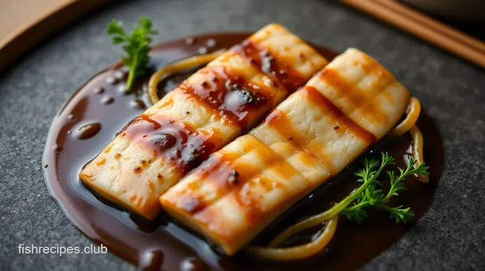 Miso-Glazed Sablefish with Pickled Cucumbers