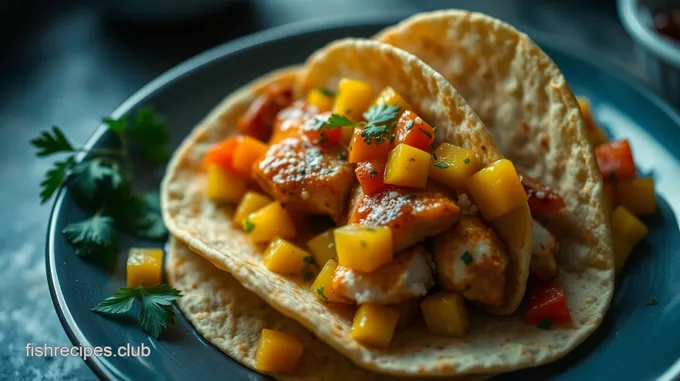 Zesty Rockfish Tacos with Mango Salsa